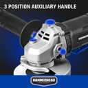 Hammerhead 6-Amp 4-1/2 Inch Angle Grinder with 3 pcs Grinding Wheel HAAG060