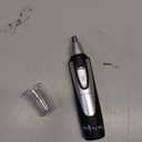 Zorami Ear and Nose Hair Trimmer Clipper - 2026 Professional Painless Eyebrow & Facial Hair Trimmer for Men Women,Battery-Operated Trimmer with IPX7 Waterproof,Dual Edge Blades for Easy Cleansing Black