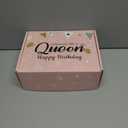 Birthday Gift Basket for Women, Funny Happy Birthday Glass Cup Tumbler for her, Girlfriend, Friends, Wife, Mom, Bestie, Daughter, Sister, Women Queens Unique Gifts Ideas for Box (October)