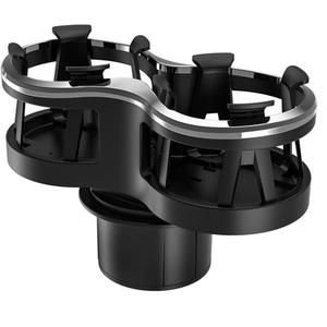 Kwak's Car Cup Holder Expander, 2 in 1 Extra Cup Holder Adapter Extender for Car with Expandable Insert, Fits Drink Cup,Tea Cup,Soda Can,Car Ashtray, etc