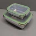 Sealing Food Box Container, 850ml Portable Leakproof Bento Lunch Box Outdoor Picnic Stainless Steel Lunch Container for Hot Food