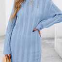 PRETTYGARDEN Women's Swimsuit Cover Up 2025 Summer Bathing Suit Swimwear Crochet Knit Dress Fashion Beach Vacation Clothes (Blue, S)