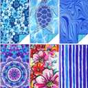 TwoYek 6 Pack Microfiber Thin Beach Towel Lightweight 71x32 Oversized Extra Large Sand Free Towels Quick Dry for Travel Pool Yoga Gym Sports Beach Accessories Vacation Essential Gift