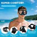 Snorkeling Gear for Adults, Dry Top Snorkel Mask Set, Diving Scuba Mask, Swimming Goggles with Nose Cover, HD Tempered Glass Panoramic Swim Freediving Anti-Leak Anti-Fog Travel Packages, One Size