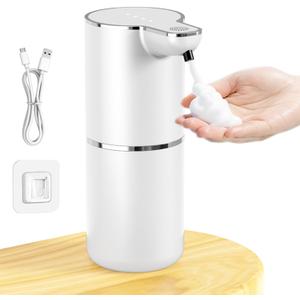 Automatic soap Shampoo Foam Dispenser 12oz/350 ml refillable Hand sanitizer touchless Desktop Wall Mounted Home Bathroom Kitchen Hotel School Accessory
