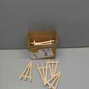 16 Pcs 5 Inch Mini Wood Display Easel, A-Shaped Small Wood Easel for Displaying Small Canvases, DIY Crafts, Photos, Gift, Home Decoration