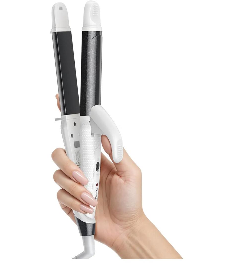 Europe Travel Curling Iron Mini: Dual Voltage Curling Iron for Traveling - Mini Travel Curling Irons 1 Inch with US Plug,Black 450℉ for Thick/Coarse Short Hair