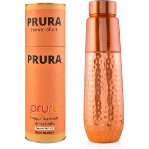 Copper Water Bottle A Leak Proof Ayurvedic Pure Copper Vessel, 34 FL OZ