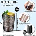 Minatee 100 Count Plastic Cups Disposable Fancy Cups Heavy Duty Wine Cocktail Glasses for Mother's Day, Wedding, Graduation, and Birthday Party Plastic Drinking Tumblers(Black,10 oz)