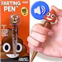 Farting Poop Pen Makes 7 Funny Fart Sounds - Perfect Stocking Stuffers for Kids, Teens & Boys - This Poop Pen Makes Funny Gifts for Christmas - Fart Pen Gag Gifts & White Elephant Gift (Original)