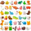 ywevyezc 42 Pcs Mini Resin Animals 42 Styles Resin Animals Figurines Bulk for Fairy Garden Miniature Dollhouse Accessories Hide Crafts Decor