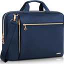 Lausiax Laptop Case Bag Women Men Computer Sleeve Compatible with MacBook/Dell/HP/Acer/ASUS, Waterproof Shoulder Carrying Briefcase, Blue, 15.6-16 Inch