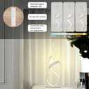 22inch 24W 2700LM Modern 3 Color Touch Dimmer LED Table Lamps with Remote Control for Bedroom, Living Room, Office, and Gaming Setup, Unique Gift Idea(White Seaweed)