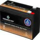 CB CHROMEBATTERY 12V 10Ah SLA Battery  Rechargeable Power for Alarm Systems, Emergency Lights, Toys, Scooters, Solar Backup & More  F2 Spade Terminal  Sealed Lead Acid Deep Cycle Design