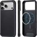 Pitaka for iPhone 17 Pro Max Case 6.9", Military Grade Protective Case, Compatible with MagSafe, 600D Aramid Fiber Woven & TPU Combined, ProGuard - Black/Grey(Twill)