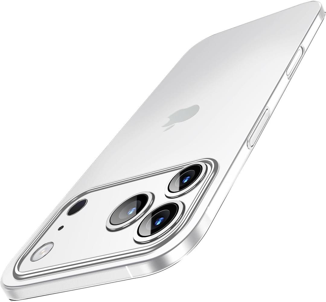Dataroad for iPhone 17 Pro Slim Case,0.2mm Fit [Paper-Thin] Lightweight Case Matte Finish PP Back Cover Protection[Anti-Fingerprints&Yellowing],Compatible with iPhone 17 Pro 6.3Inch-Transparent White
