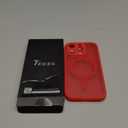 TOCOL Magnetic for iPhone 15 Pro Case, Upgraded Full Camera Protection, Compatible with Magsafe, Drop Protection, Translucent Matte Back Bumper Phone Cover 6.1-Inch (Red)