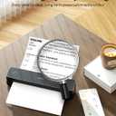 iDPRT Portable Thermal Printer, MT610 Pro Wireless for Travel, 300 DPI Bluetooth Inkless Printer Support 8.5" X 11" US Letter&A4&A5 Thermal Paper for Home, Compatible with iOS, Android, Laptop, Black