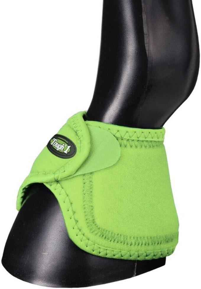 Tough 1 Performers 1St Choice No Turn Bell Boots (Large, Neon Green)