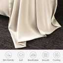 100% Silk Pillow Cases 2 Pack Standard Size Mulberry Silk Pillowcase for Hair and Skin Set of 2 Highest Grade 6A Silk Soft Breathable Cooling with Hidden Zipper, Beige
