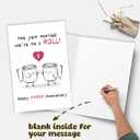 3 x Happy 1st Paper Anniversary Card for Boyfriend Girlfriend, Funny & Romantic 1 Year Marriage Gifts for Couples, Cute Paper Anniversary Card Gift for Him Her