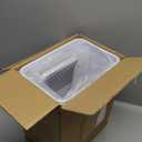 Bathroom Smart Touchless Trash Can 2.2 Gallon Automatic Motion Sensor Rubbish Can with Lid Electric Narrow Small Garbage Bin for Kitchen, Office, Living Room, Toilet, Bedroom, RV