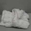 Lino Rosa White Sheer Semi Blackout Curtains 63 Inch Length for Nursery Girl,Room Darkening Bed Room Curtains 2 Panel Sets