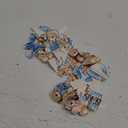 48Pcs We Can Bearly Wait Cupcake Toppers Teddy Bear Birthday Party Supplies Glitter Teddy Bear Cupcake Toppers Decorations for Baby Shower Bear Theme Birthday Party Gender Reveal Party Supplies (Blue)