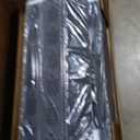 Zinus King Piper Upholstered Platform Bed with Horizontal Paneled Headboard, Wooden Slat Support, No Box Spring Needed, Easy Assembly, Eco Friendly Packaging, Dark Grey