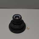 3-1/2 Inch Polymer Black Sink Drain Assembly with Basket Strainer and Stopper for Quartz, Granite or Fireclay Kitchen Sinks