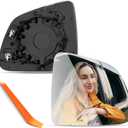 Compatible with Tesla Model Y Passenger Side Mirror 2019 2020 2021 2022 2023 2024-Right Side View Convex Mirror Replacement Glass with Power Heated and Backing Plate