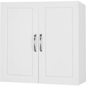 Haotian Wall Cabinet Laundry Room, Medicine Cabinet for Bathroom Kitchen Garage, Wall Storage Cabinet with Adjustable Shelf, White FRG231-W