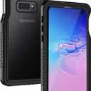 Lanhiem for Samsung Galaxy S10e Case, IP68 Waterproof Dustproof Case with Built-in Screen Protector, Heavy Duty Full Body Protective Clear Back Phone Cover for Galaxy S10e, Black