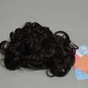 CAISHA Hairpiece Hair Wrap Heat-resistant Synthetic Fibres Curly Messy Updo Dark Brown HW21