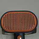 Aumuca Self-Cleaning Shedding Brush for Dogs & Cats, Gentle Deshedding Tool for Long & Short Hair Pets, Easy Hair Removal Grooming Brush (Green)