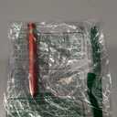 HONG DIAN M2 Mini Fountain Pen with Bent Nib, Sleek Shape Aluminium Short Pocket Travel Pen (Orange Red)