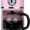 Nostalgia Classic Retro 10 Cup Coffee Maker, Pink