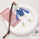 Jueqiba Bag Charm-Purse Charms for Handbags-Bag Keychain for Women (Jiqi-blue)