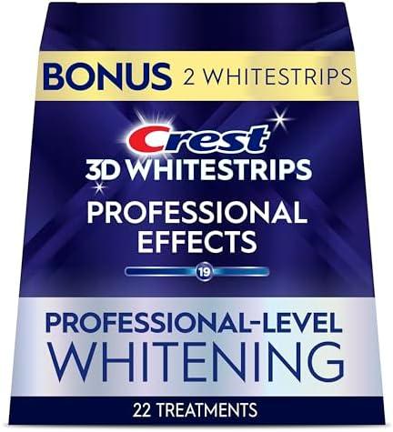 Crest 3D Whitestrips Professional Effects – Teeth Whitening Kit, Treatments (Bonus), Each with 1 Upper/1Lower, 44 Strips – Crest 3DWhite Teeth Whitening Strips, 13 Pieces, Expiry: 2027/05/01