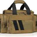 Savior Equipment Specialist Series Tactical Triple Pistol Shooting Range Hunting Duffle Bag Gun Carrying Case, Rigid Compartment Frame, Lockable Zippers, 3 Handgun Sleeves & Shoulder Strap Included