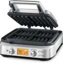 Breville BWM640XL Smart 4-Slice Waffle Maker, Silver