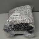 OLANLY Bathroom Rug Set 2 Piece, Soft Absorbent Microfiber Bath Mats and U-Shaped Contour Toilet Rug, Non-Slip, Machine Wash Dry, Plush Shaggy Bath Mats for Bathroom (24"x16"+24"x20", Black)