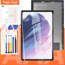 Screen Replacement For Samsung Galaxy Tab A8 10.5 (2021) LCD Display SM-X200 SM-X205 Touch Screen Digitizer Full Assembly,with Tools(Black)