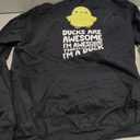 Ducks Are Awesome. I'm Awesome Therefore I'm a Duck Pullover Hoodie (Black, S)