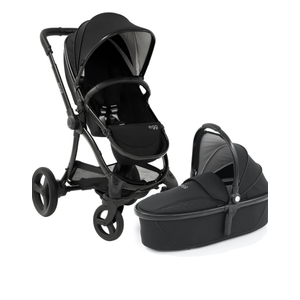egg2 Stroller/Convertible, (2-in-1 Travel System) Single-to-Double System/Bassinet, Bug Shield, Rain Shield, Bumper Bar (Just Black)