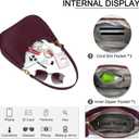 Shoulder Bag for Women Cute Hobo Purses and Handbags Underarm Purse | Women Shoulder Purse Retro Clutch Tote Bags for Women, Burgundy