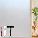 Frosted Glass Window Privacy Film Decorative with Tools, 2 Way Frosting Privacy Film for Glass, Static Cling Window Tint for Home Anti-UV, Covering Clings 47.2" by 78.74"