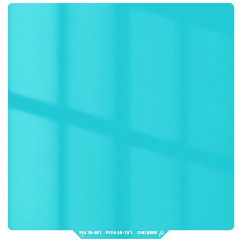 300x300mm Double Sides Textured PEI Build Plate for LulzBot TAZ Workhorse,TAZ Pro, TAZ 2/3/4/5/6, Anet A8 Plus,Low-Temp and High Adhesion Coating Design-(Blue Color) Spring Steel Printed Bed.