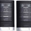 Keyless Entry Remote Push Start Button Smart Proximity Control Key Fob Replacement Fits for Cadillac SRX 2010 2011 2012 2013 2014 2015 ATS XTS 2013-2014 ELR NBG009768T 22865375