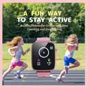 ZUODUN Kids Watches for Girls Toys Age 4-12, Smart Watch for Kids with Camera, 26 Puzzle Games, Alarm Clock, Pedometer, Audiobook, Learn Card, Toddler Watch Birthday Gift for 8 9 10 Year Old Girl